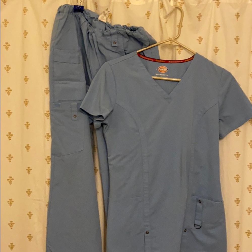 XS light blue Dickies Scrub Set